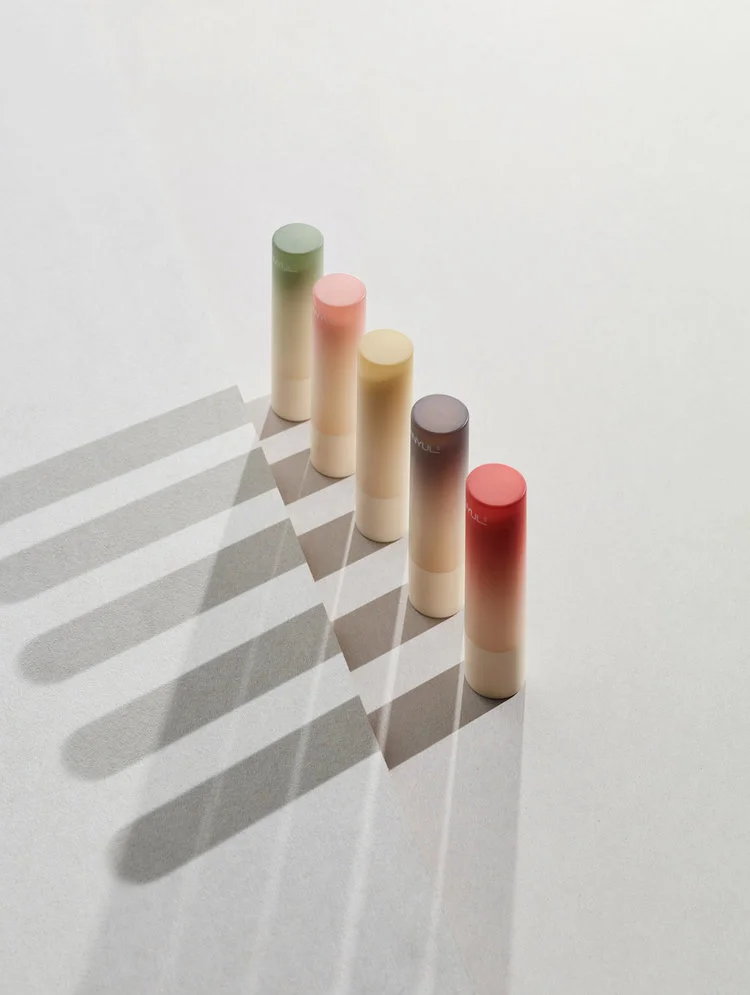Graduated Lipstick Tubes Pastel Colors Matte Finish Cosmetics