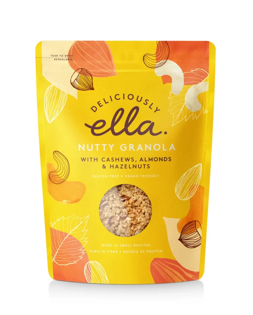 Granola Nutty Ella Yellow Cashews Almonds