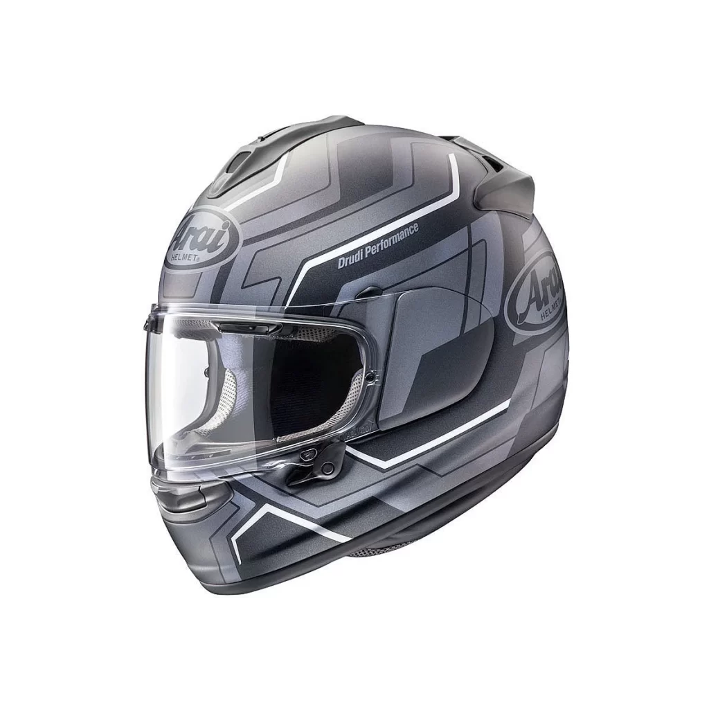 Gray Black Geometric Arai Helmet Motorcycle