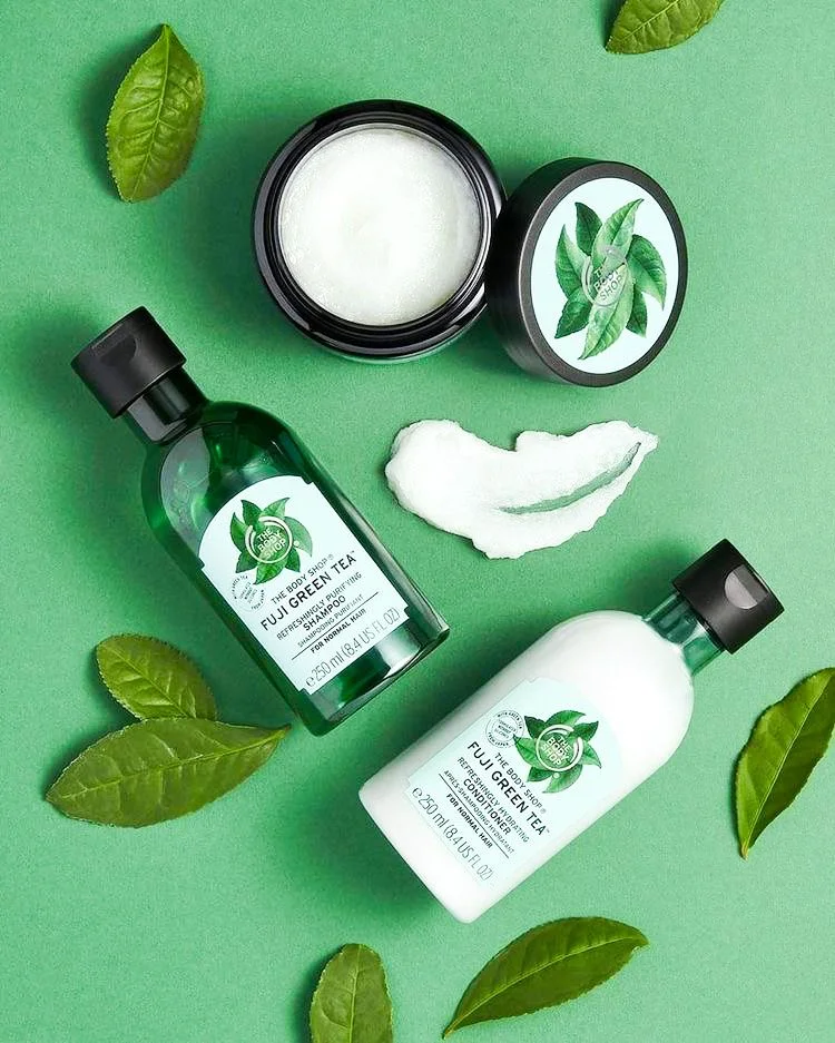Green Tea Skincare Bottle Jar Cream