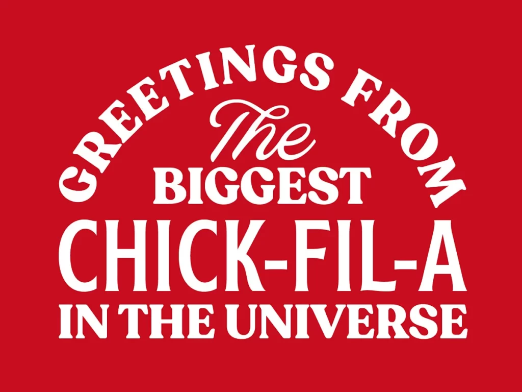 Greetings Chick Fil A Red