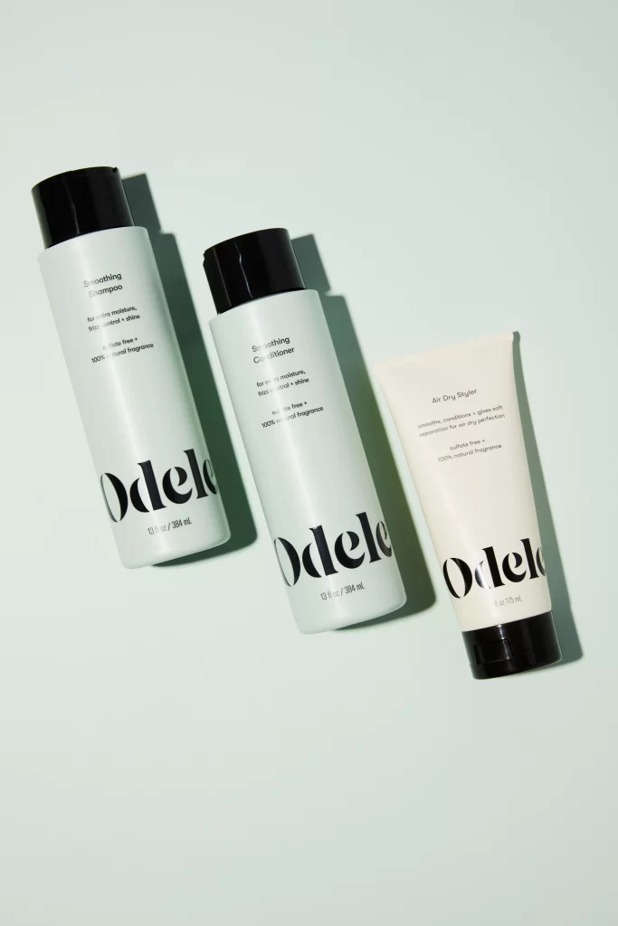 Haircare Bottle White Black Cap