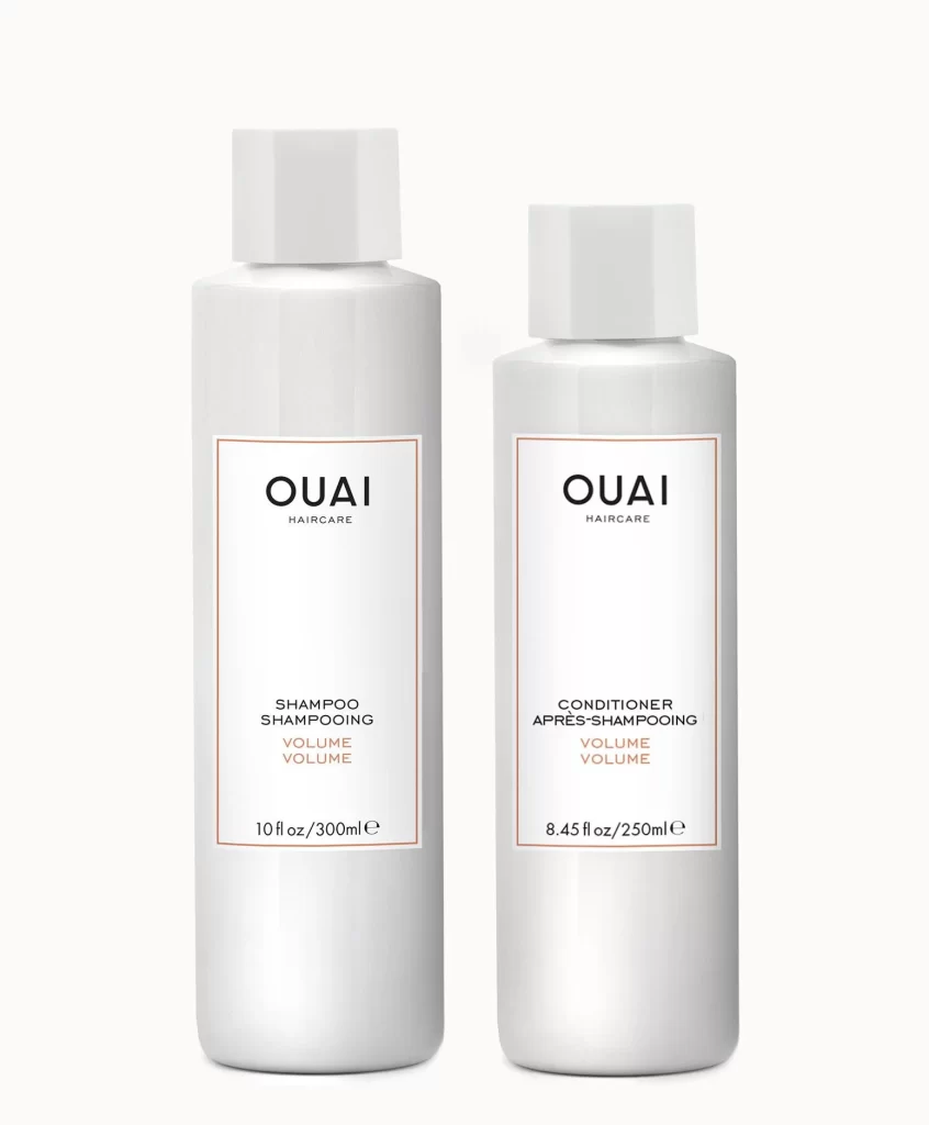Haircare Bottle White Volume Shampoo Conditioner