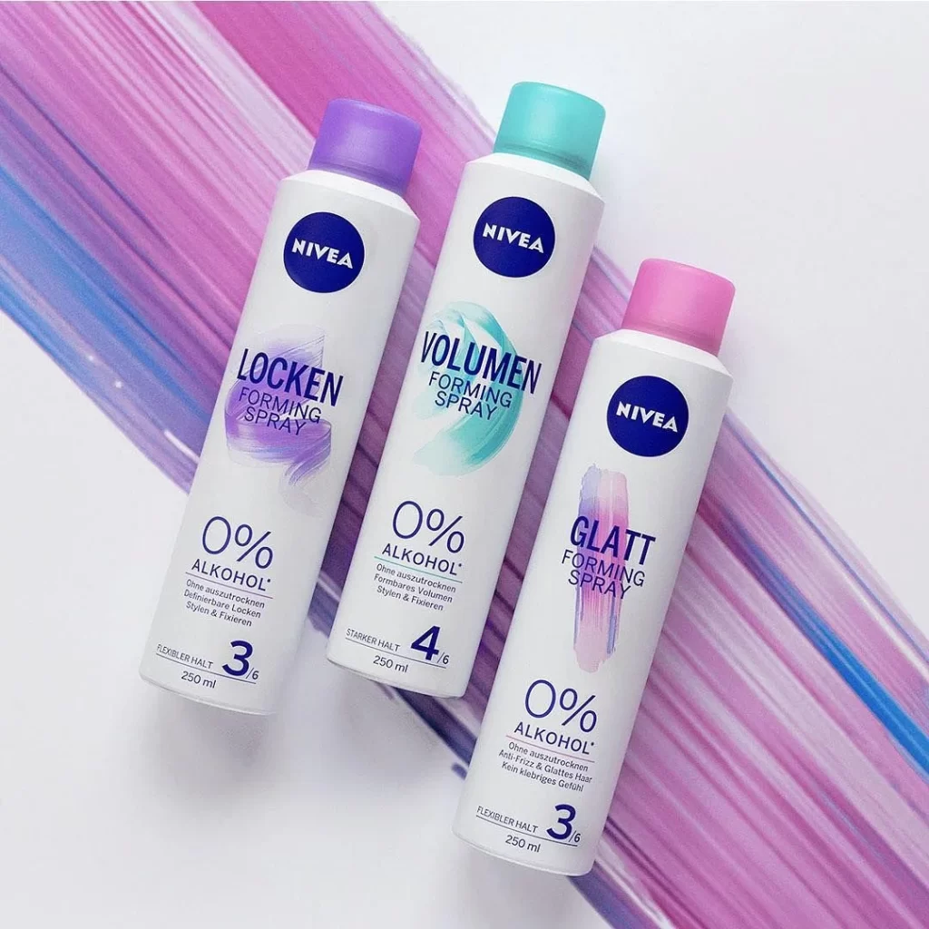 Haircare Spray Plastic White Modern Design