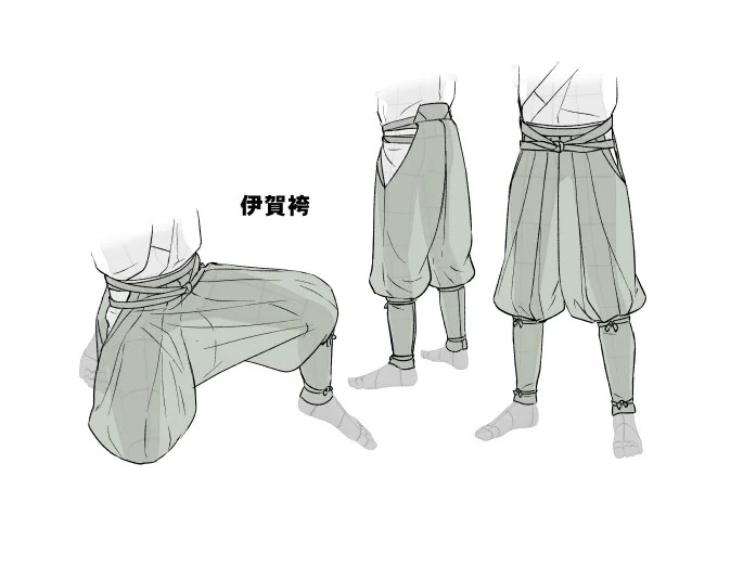 Hakama Pleated Trousers Japanese