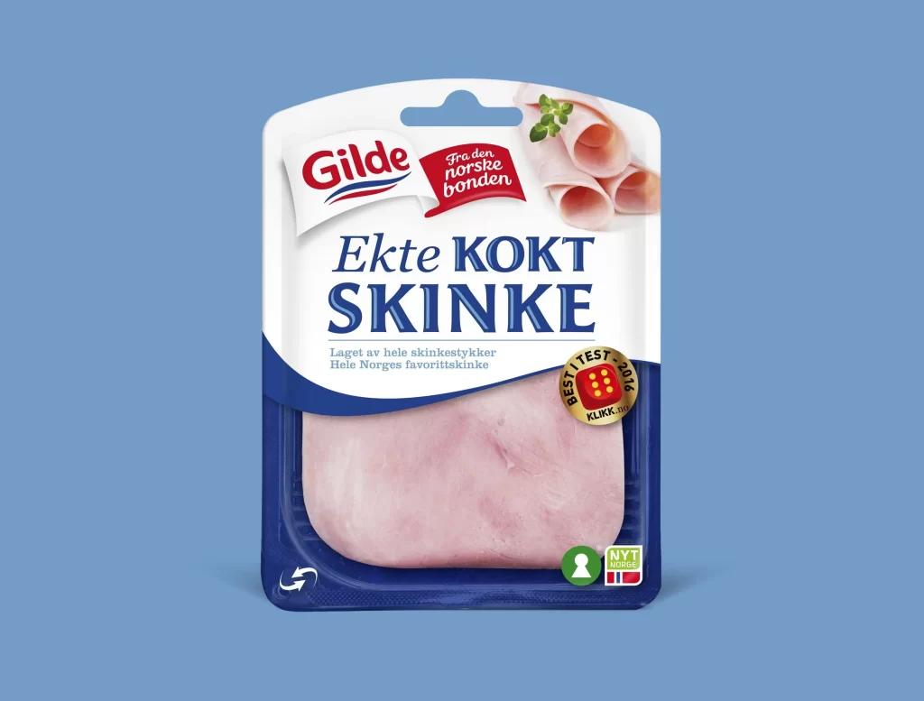 Ham Pink Blue Food Gilde