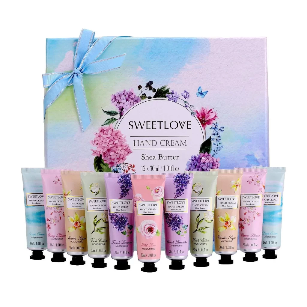 Hand Cream Shea Butter Tube Floral Design Moisturizing