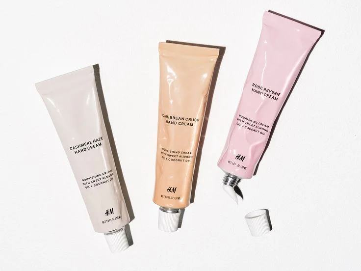 Hand Cream Tube Pastel Color Simple Design Skincare