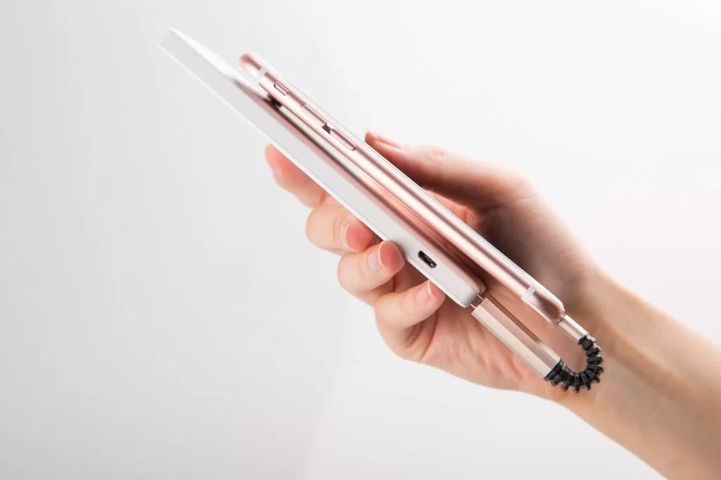 Handheld Device Rose Gold White