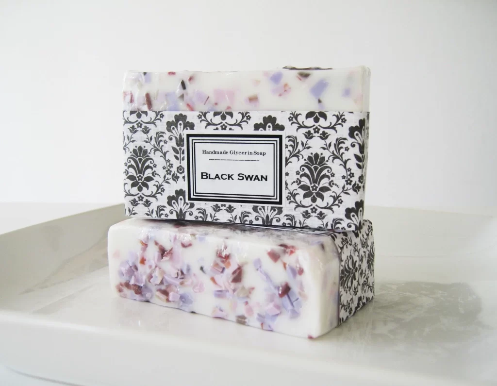 Handmade Glycerin Soap Box White Floral Pattern