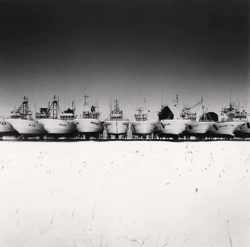 Harbor Boats Minimalist High Contrast Mysterious
