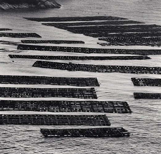 Harbor Rectangular Structures High Contrast Dramatic Atmospheric