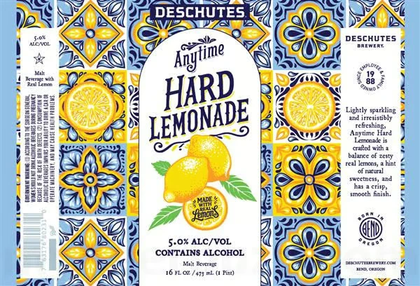 Hard Lemonade Yellow Blue Patterned 2
