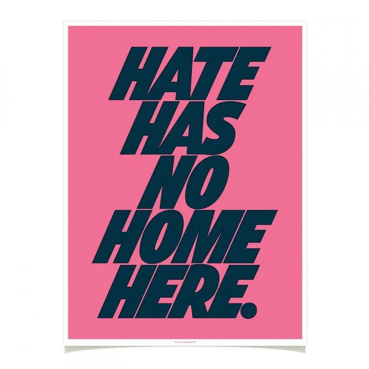 Hate Has No Home Here Pink