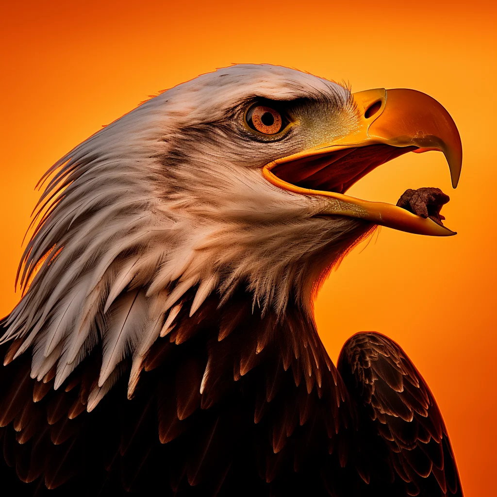 head yellow photography bald silhouette eagle