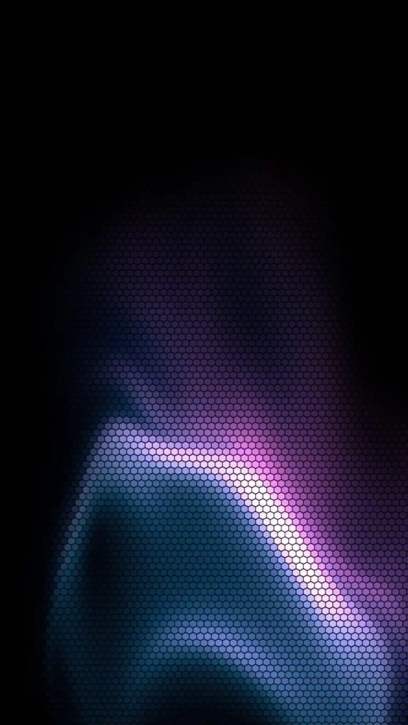 Hexagonal Pattern Colorful Digital Gradient