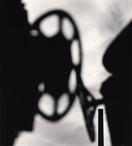 High Contrast Film Reel Silhouette
