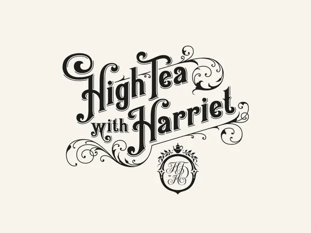 High Tea Black White Typography
