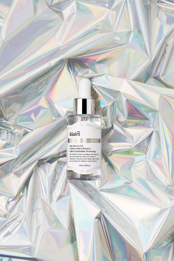 Holographic Skincare Bottle Clear Dropper Serum