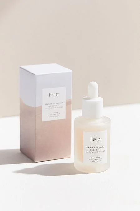 Huxley Serum Bottle White Glass Simple Skincare