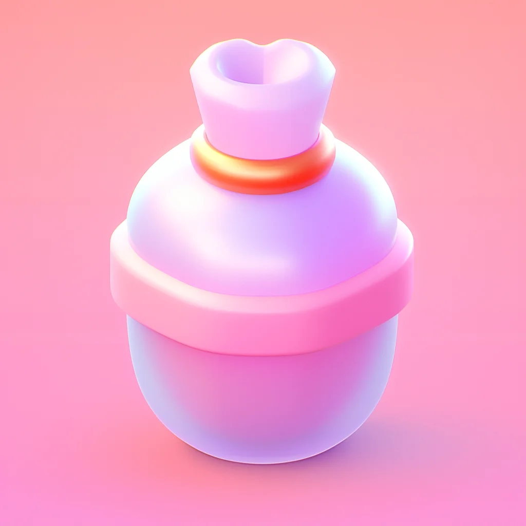 icon cute bottle lovely 3D cartoon game