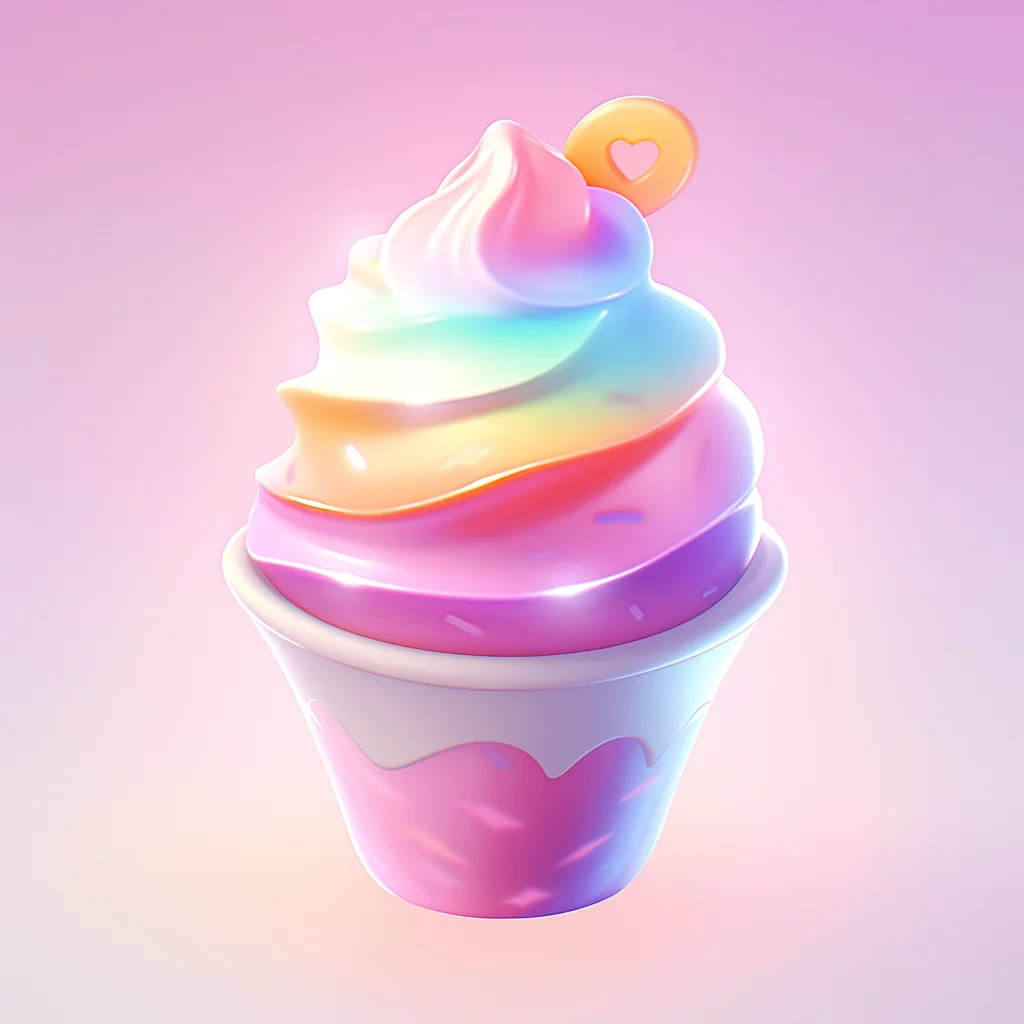 icon sundae cute 3D lovely cartoon game