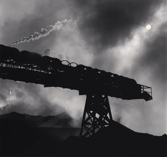 Industrial Bridge High Contrast Dramatic Atmospheric