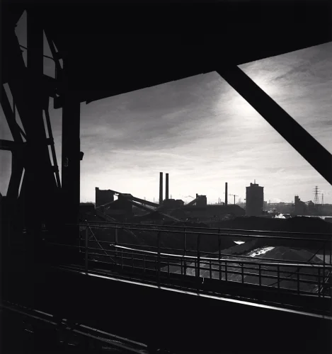 Industrial Cityscape High Contrast Dramatic Atmospheric