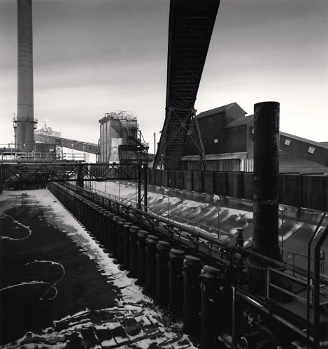 Industrial Landscape High Contrast Textured Dramatic Atmospheric