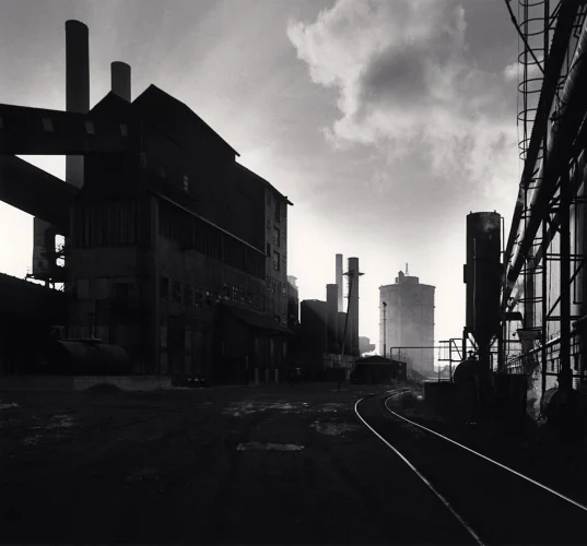 Industrial Landscape High Contrast Dramatic Atmospheric Mysterious