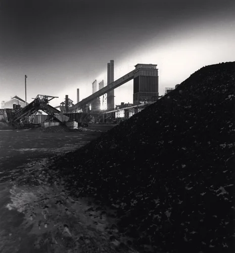 Industrial Landscape High Contrast Textured Dramatic Mysterious