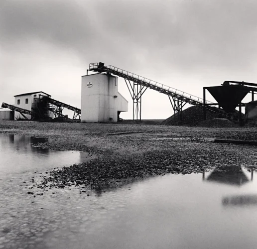 Industrial Machinery Minimalist High Contrast Moody