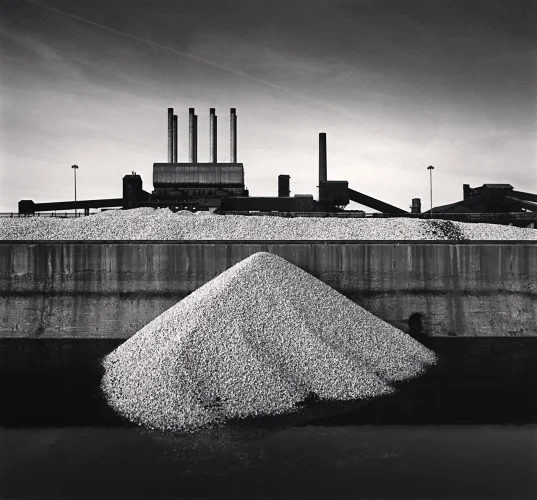 Industrial Minimalist High Contrast Mysterious Cityscape