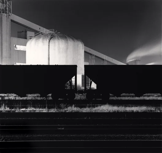 Industrial Silhouette High Contrast Minimalist Mysterious