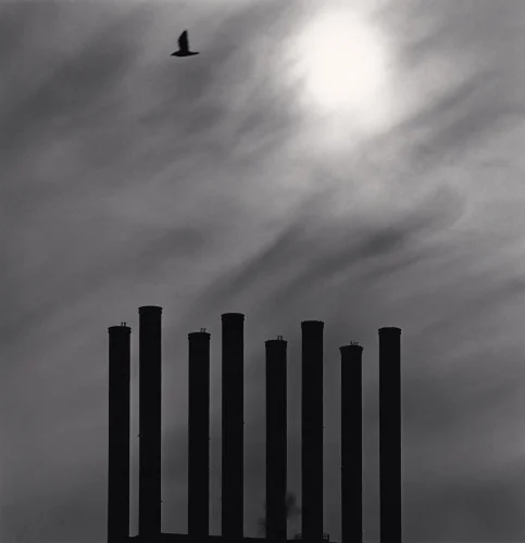 Industrial Silhouettes High Contrast Dramatic Atmospheric