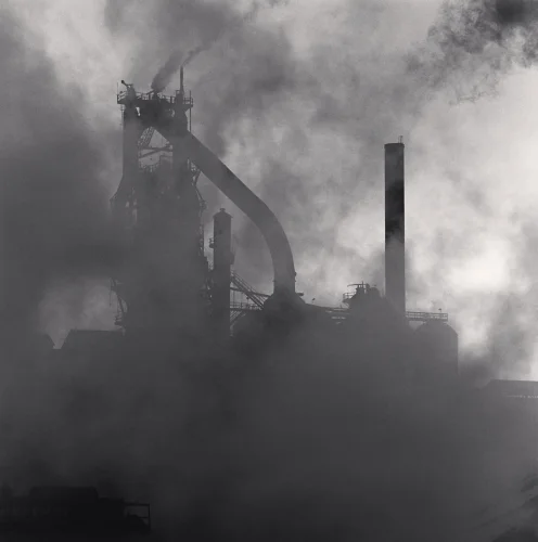 Industrial Structure Foggy Dramatic High Contrast Mysterious