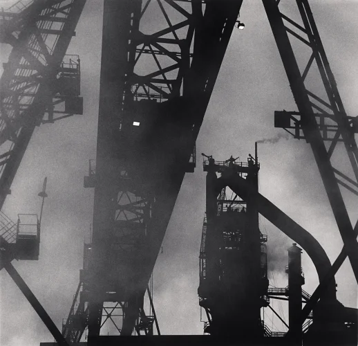 Industrial Structure High Contrast Dramatic Mysterious