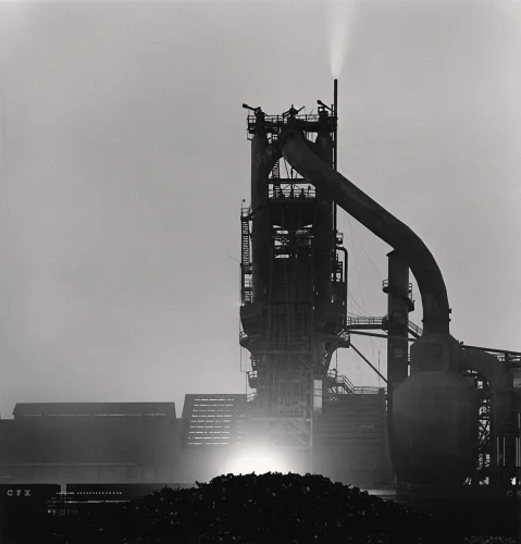 Industrial Structure High Contrast Dramatic Mysterious