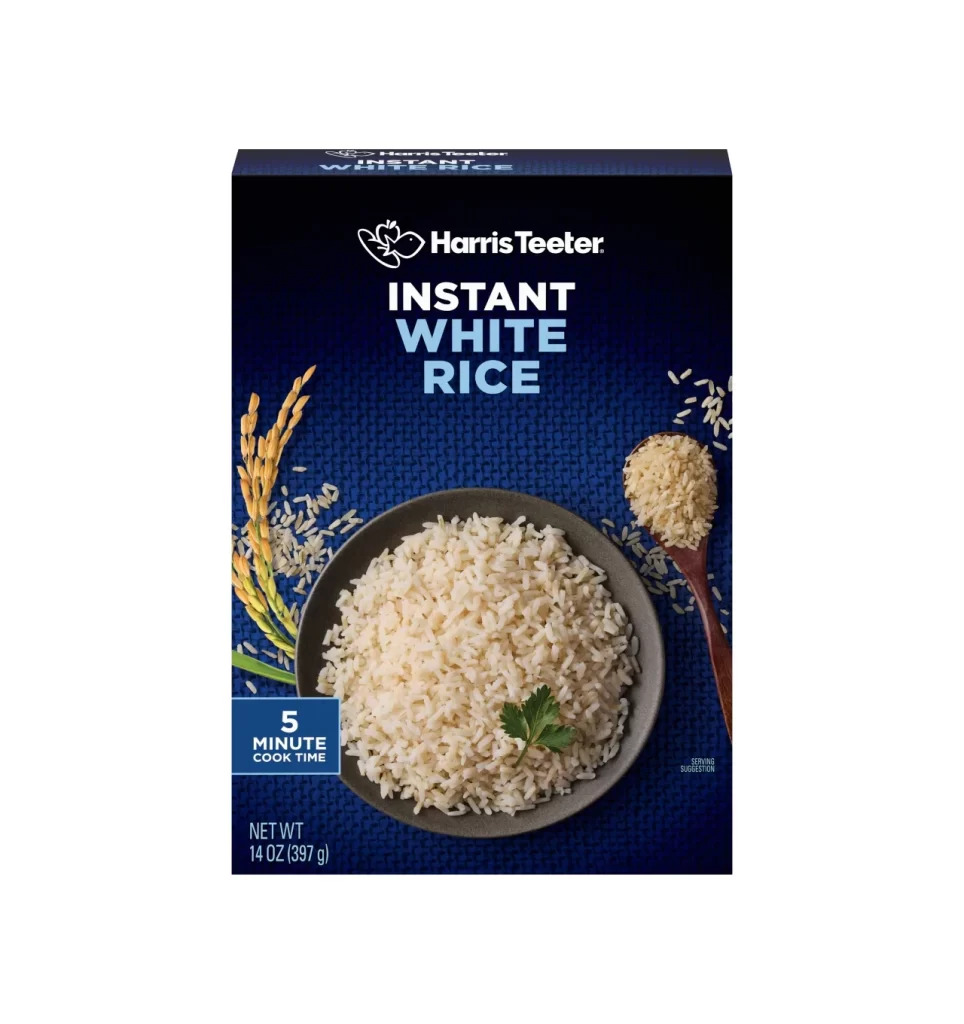 Instant White Rice Blue White
