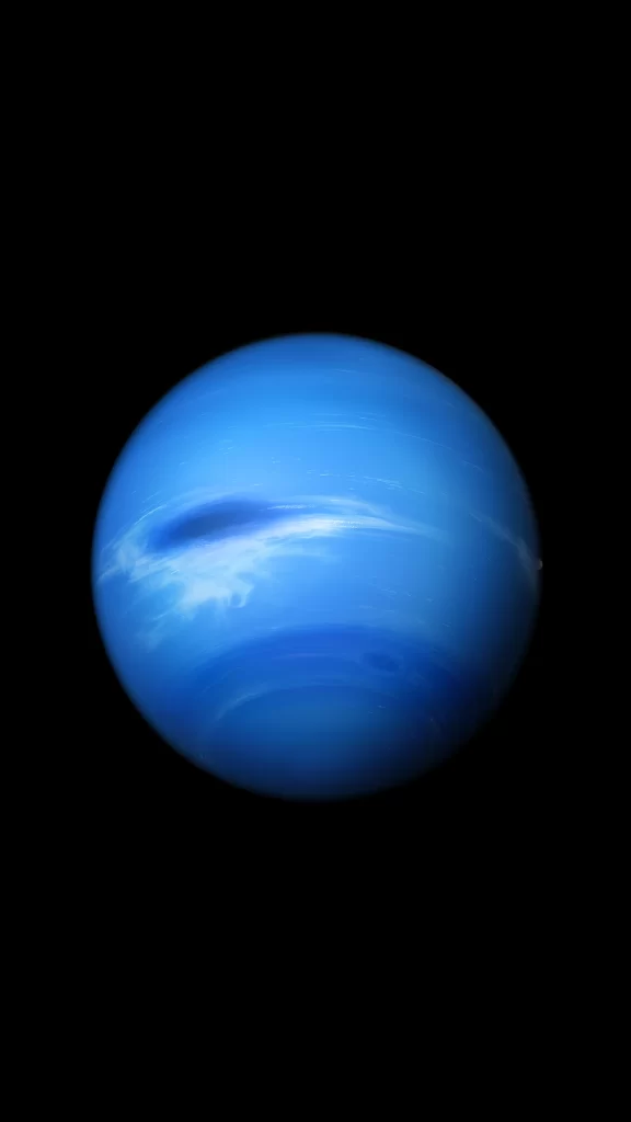 iOS 10 Planets Wallpaper Blue Gradient