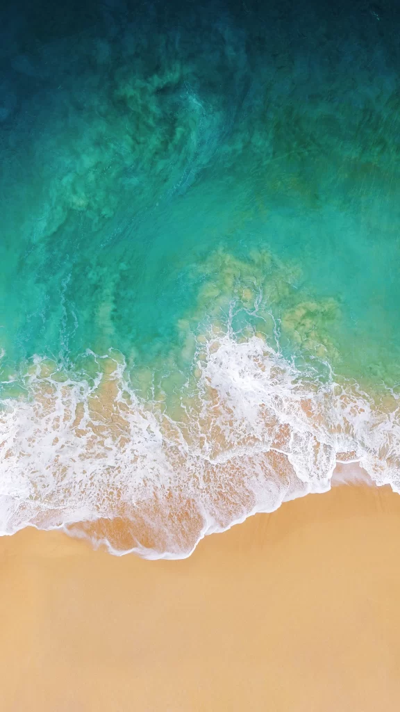 iOS 11 Wallpaper Blue Green Gradient