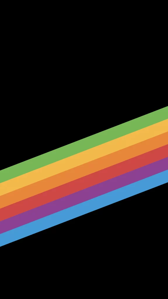 iOS 11 Wallpaper Rainbow Stripes 10