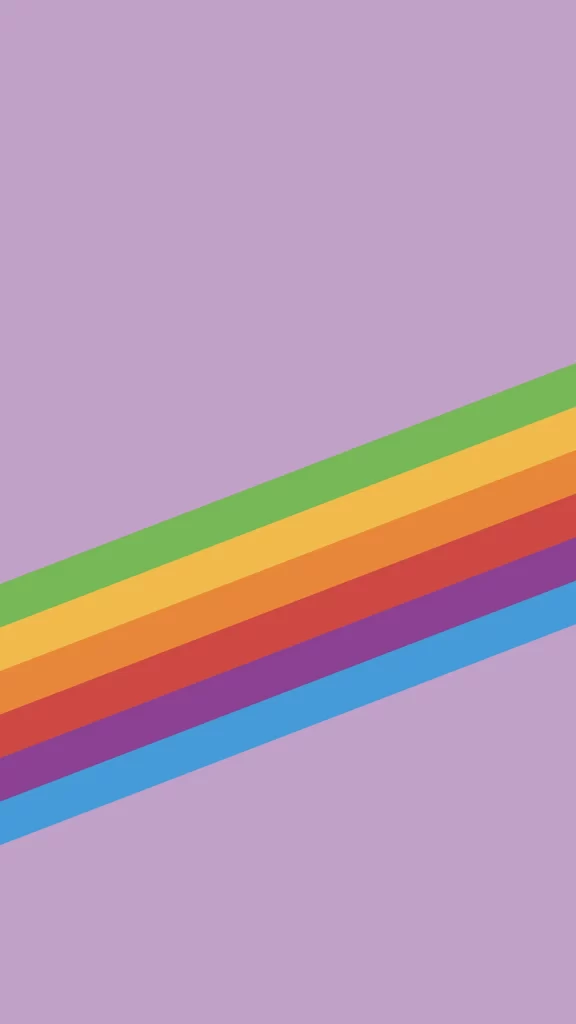 iOS 11 Wallpaper Rainbow Stripes 14