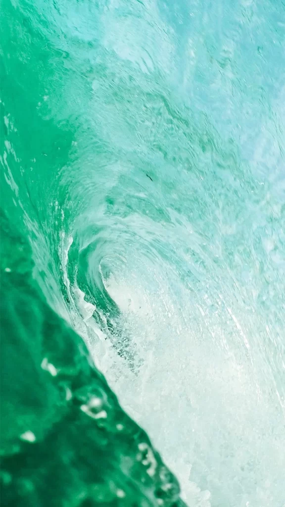 iOS 12 Wallpaper Green Blue Ocean