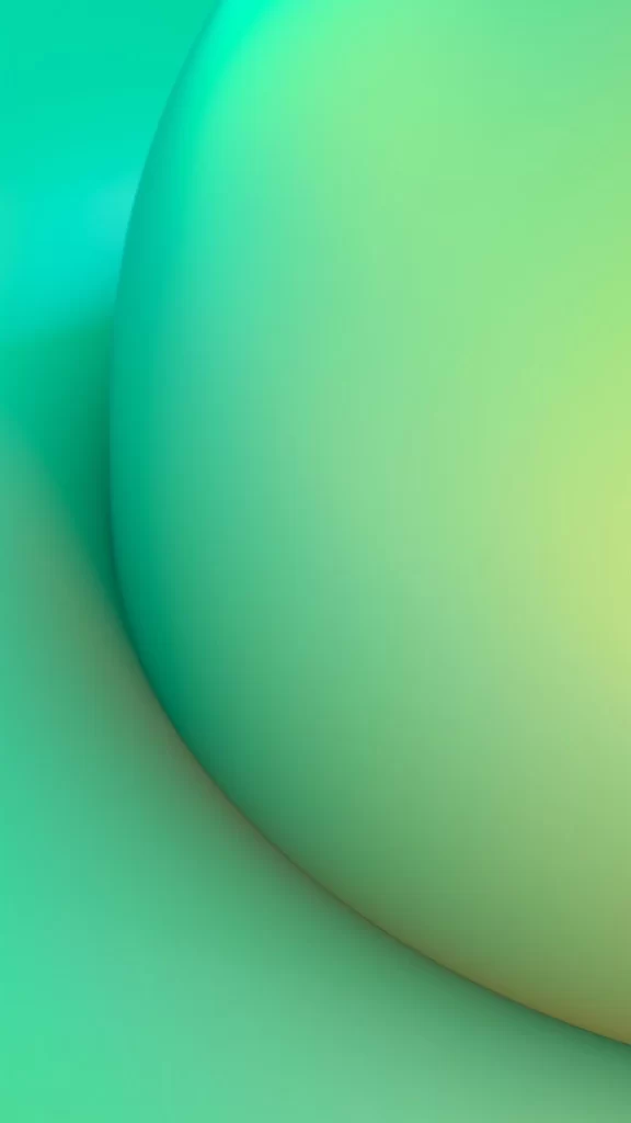 iOS 12 Wallpaper Green Yellow Gradient