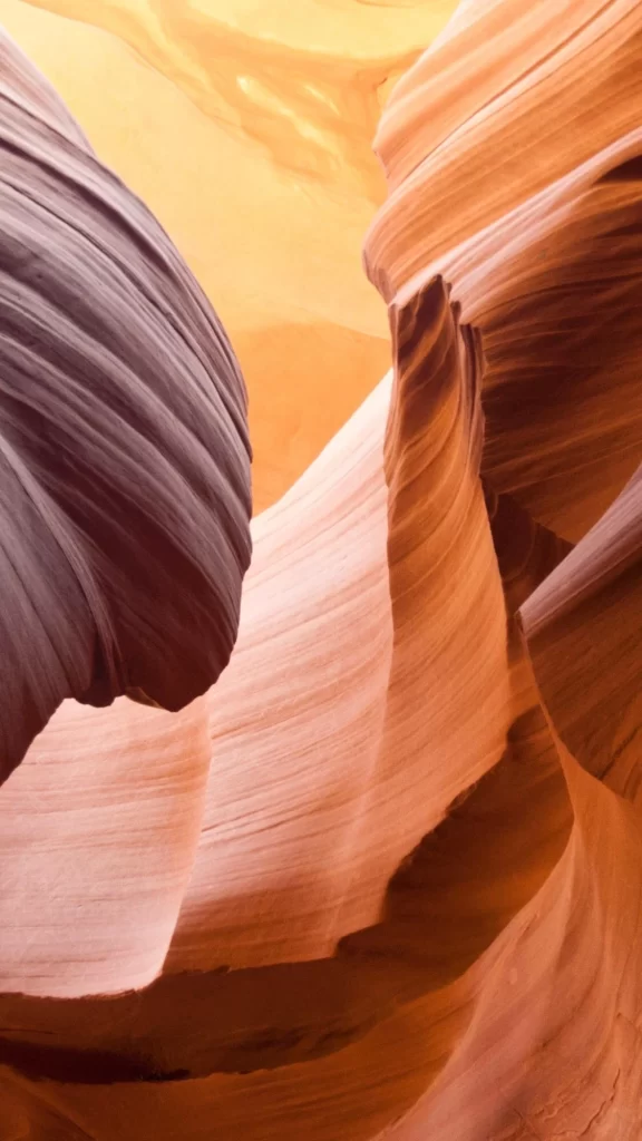 iOS 12 Wallpaper Orange Brown Abstract