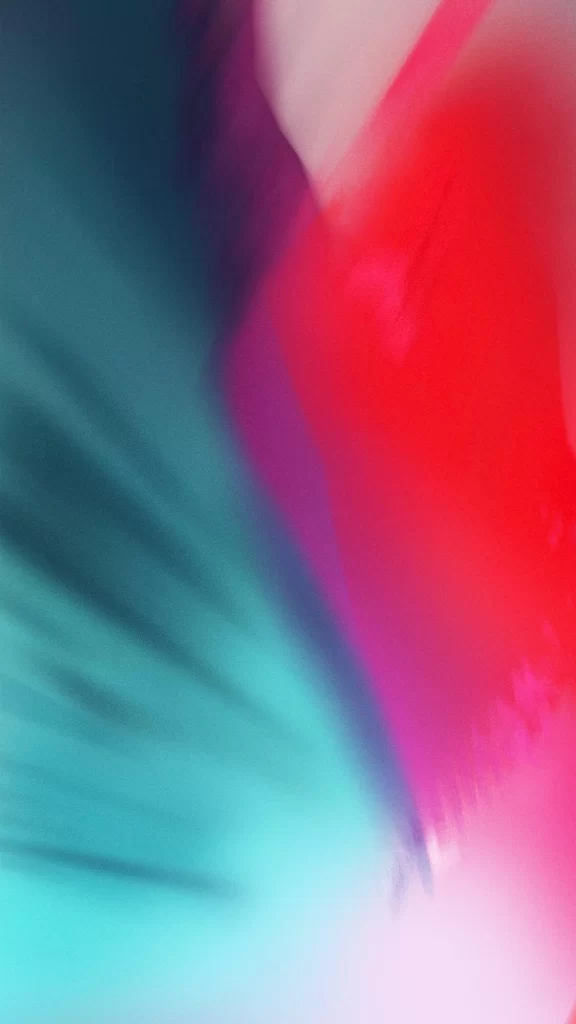 iOS 12 Wallpaper Red Cyan Gradient