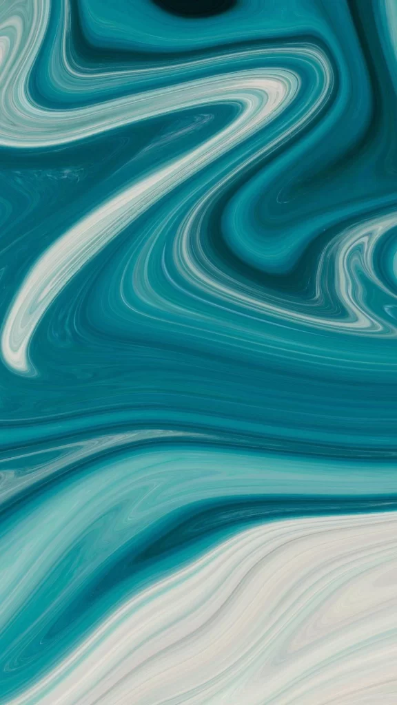 iOS 12 Wallpaper Teal White Abstract