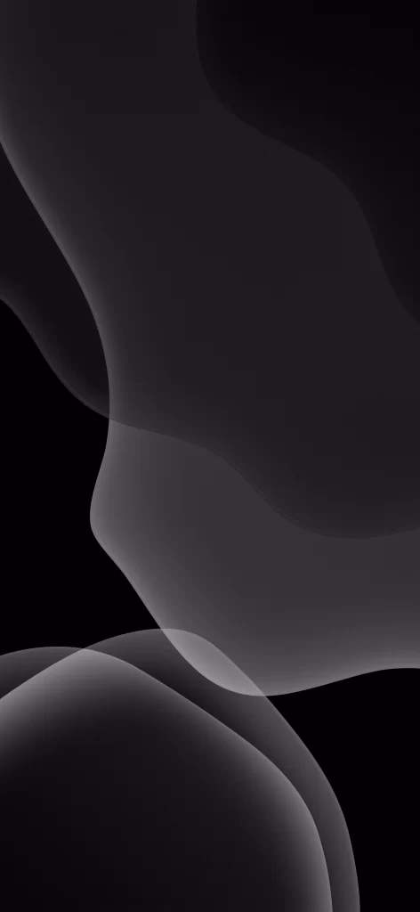 iOS 13 Wallpaper Black Gray Abstract
