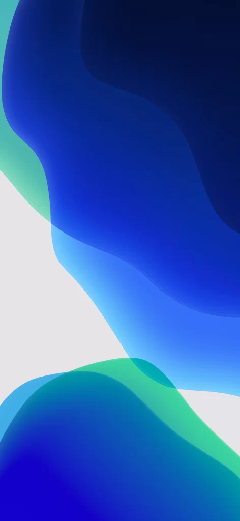 iOS 13 Wallpaper Blue Green Gradient